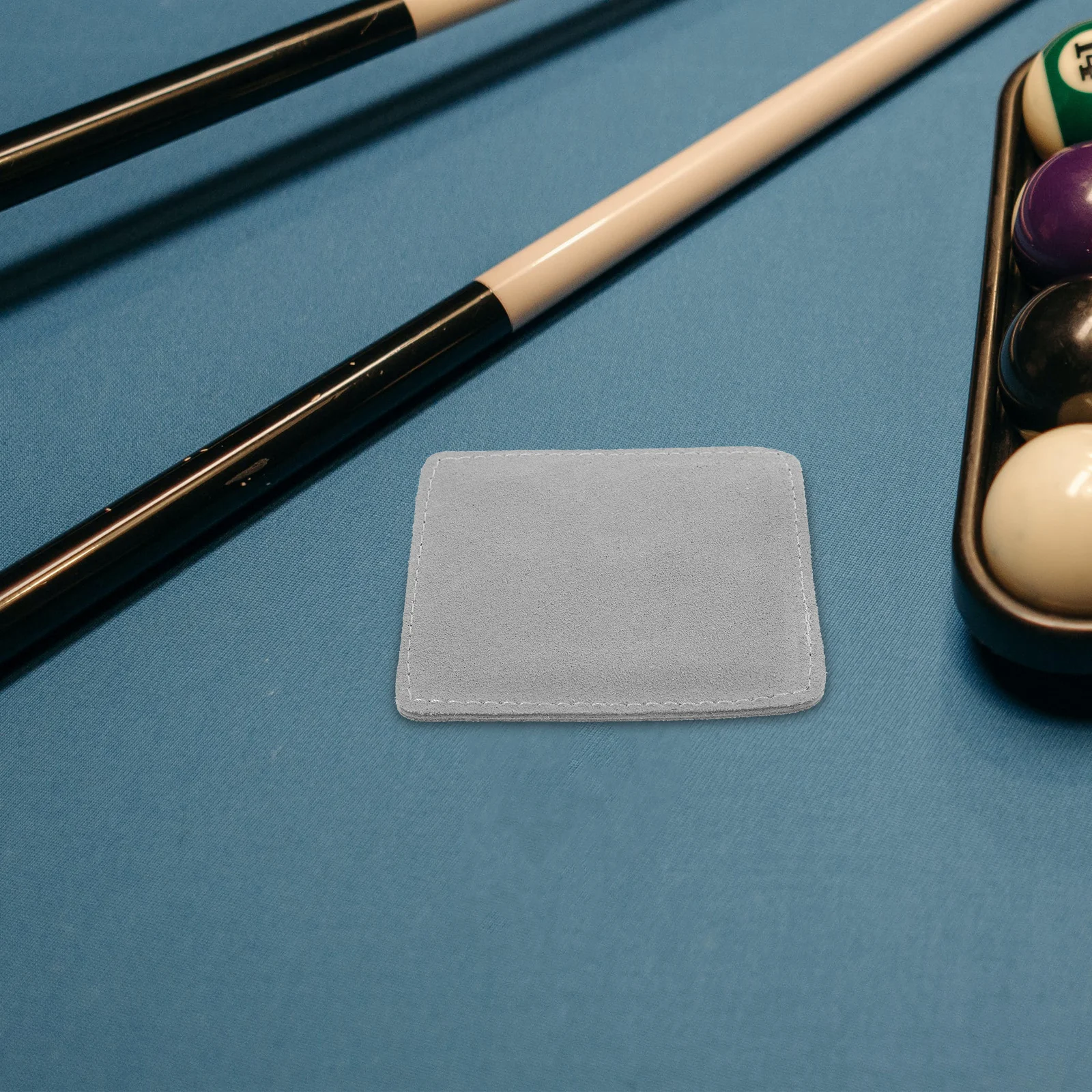 

Pool Cue Cleaning Cloth Stick Towel for Snooker Billiards Wiping Table Cleaner Grey