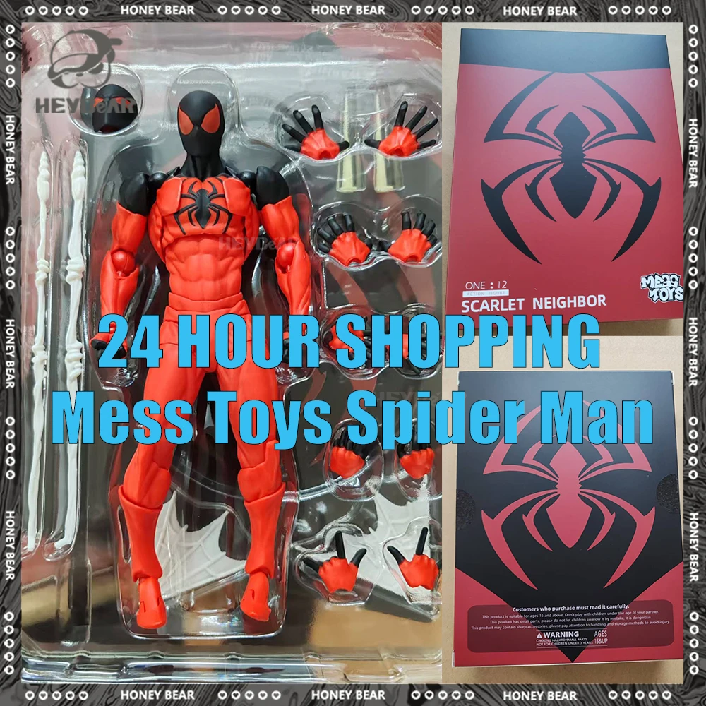 

New Ct Toys Figure Red Spiderman Figures Mess Toys Spider Figurine Pvc Collection Statue Model Collection Ornament Toys Gifts