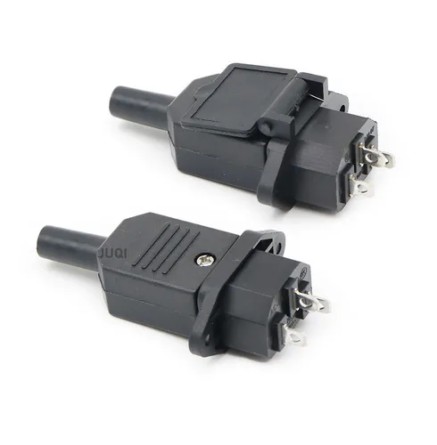 Imagen 2 del producto Toma de Panel de alimentación de CA negra CE IEC320 C13 C14, enchufe de cableado recargable, receptáculo de batería eléctrica, salida de acoplamiento 10A 250V