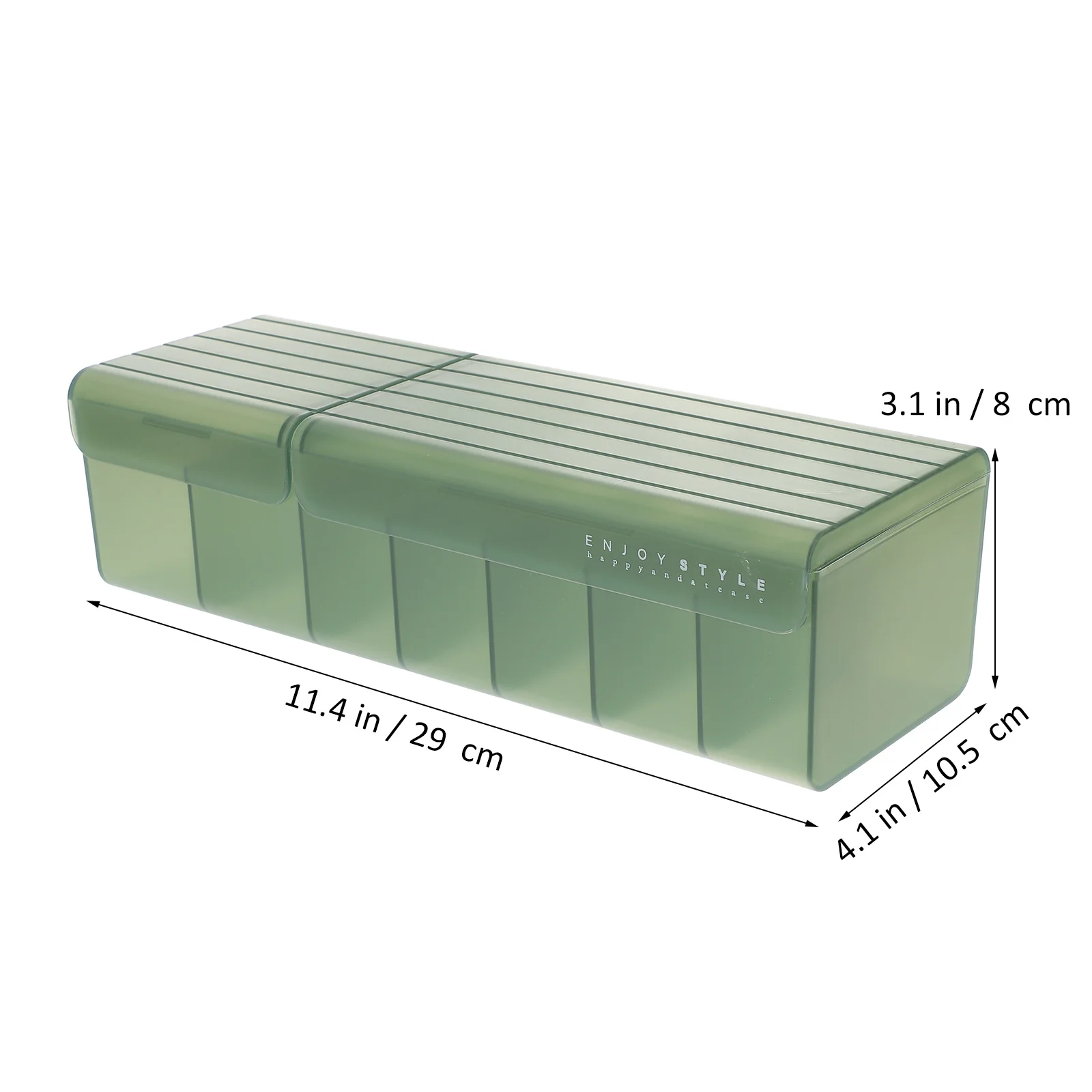 

7 Slots Data Cable Organizer Box Slim Cord Storage Case Desktop Management Compartment Wire Hider Home Office School Use