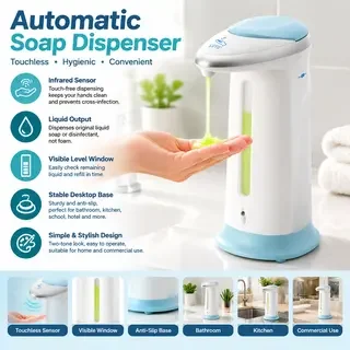 2026 New Upgrade Desktop Kitchen Hotel Sink Children's Automatic Foam Hand Sanitizer Infrared Intelligent Sensor Soap Dispenser