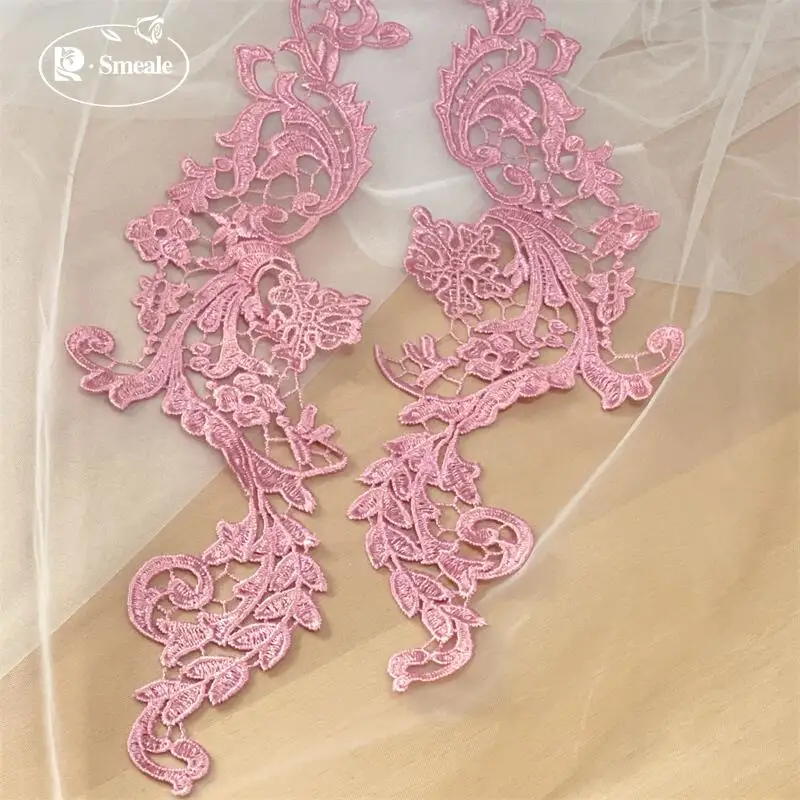 Europäischer Stil, wasserlösliche Spitzenstickerei für Hochzeitskleider, Bildapplikation, handgefertigte DIY-Spitzenkleidungszubehörteile – Detail 8