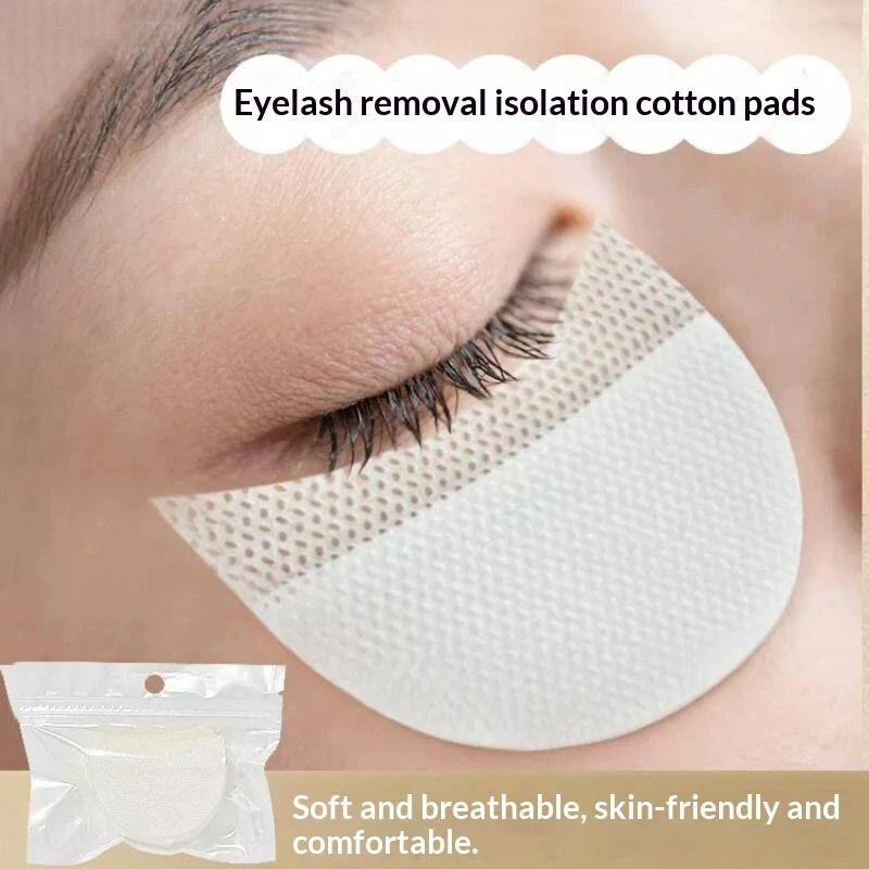 50Pcs Eye Makeup Stencils Disposable Eyeshadow Stickers Eyeliner Shield Grafted Eyelashes Isolate Eyelash Removal Patches