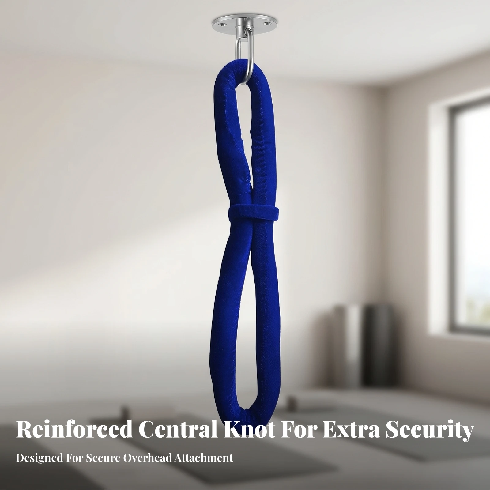 Padded Suspended Loop Velvet-Covered Suspended Aerial Fitness Strap Straps Comfortable Gentle on the Body for Aerialists