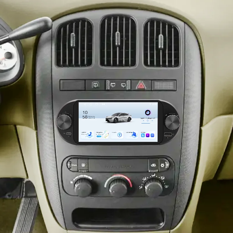 

6.8" 4+64GB For Chrysler Grand Voyager 2001-2003 Car Radio Wireless Carplay Android 15 Auto Head Unit GPS Bluetooth