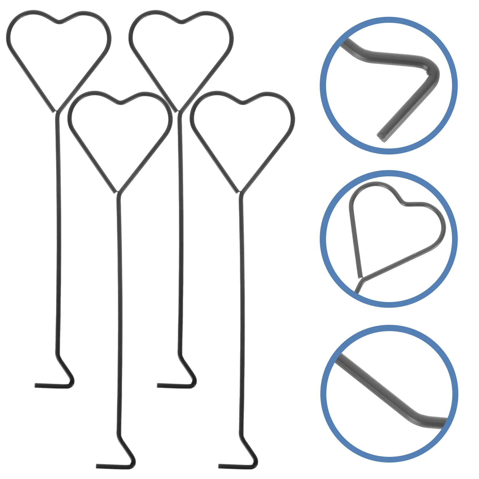 4 قطعة خطاف الفتيل الحديدي تصميم القلب مقبض طويل الفتيل قحافة لشموع عطرية أداة طفاية اللوازم المنزلية #5