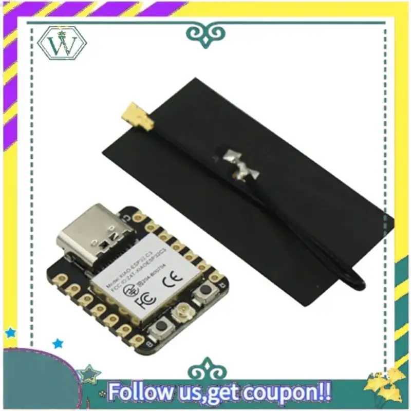 

NEW 5Pcs ESP32C3 Seeed Studio XIAO WIFI Bluetooth Wireless Development Board Module Tiny MCU 4MB 400KB For Arduino