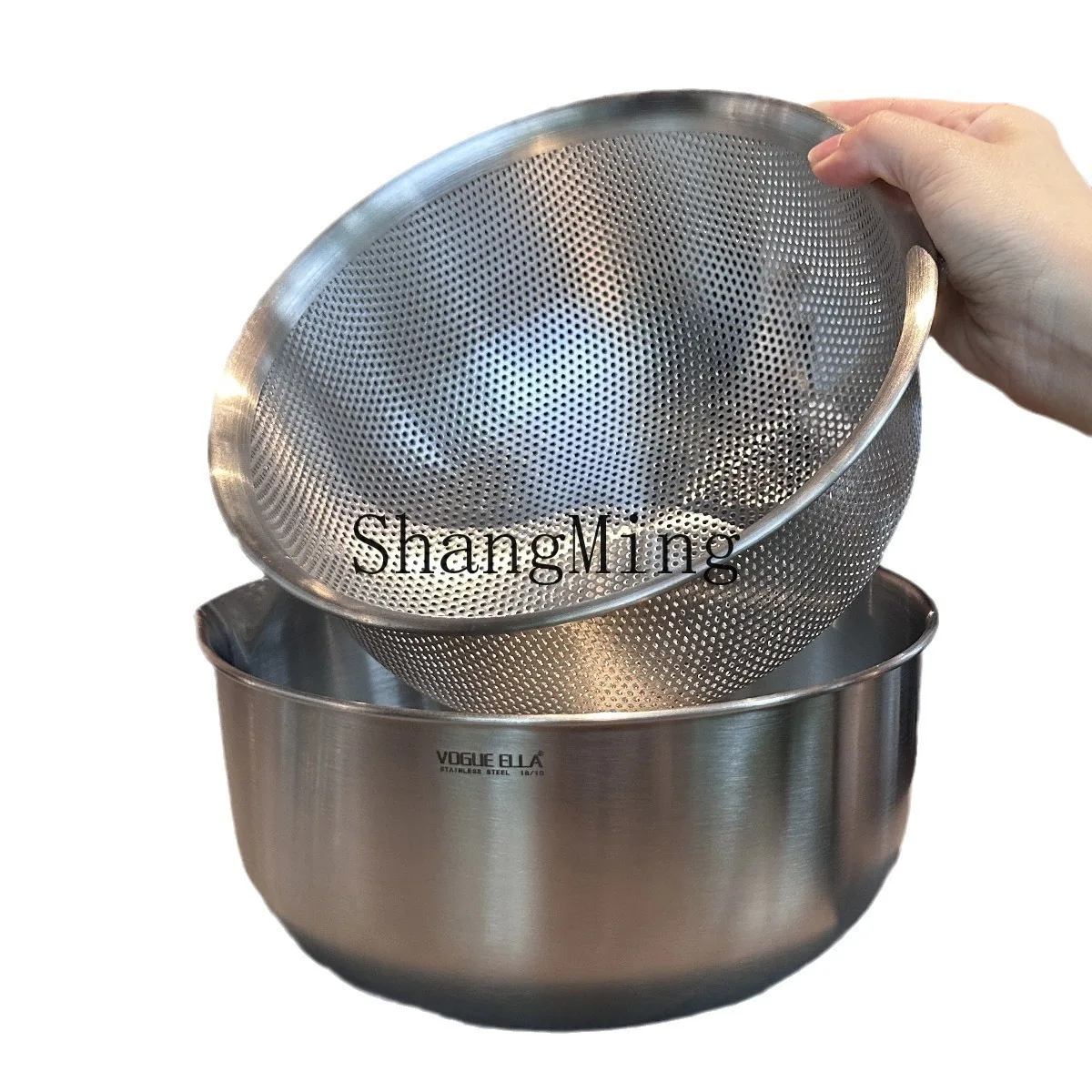 

DSA stainless steel drain basket vegetable basin double kitchen drain basin fruit basin