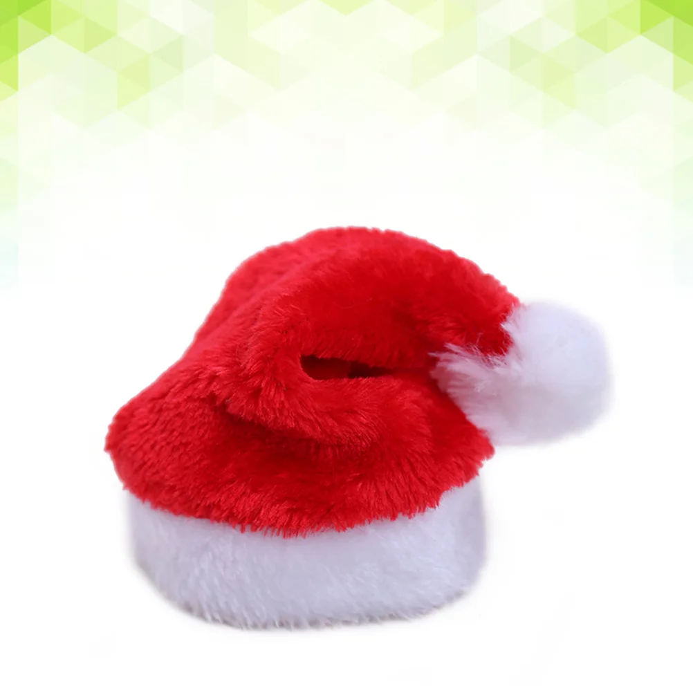 Gorro de Navidad para perros y gatos, disfraz de Navidad para mascotas, sombreros para perros pequeños, accesorios para el cuidado del cabello (rojo)