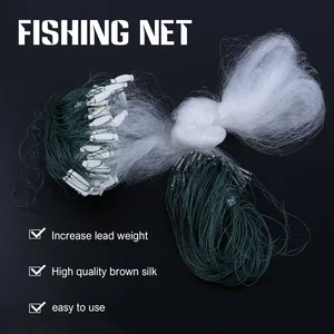 Sougayilang 100 balık ağı tuzak, yumuşak tel, ağ, premium, şamandıra, deniz, balık ağı mücadele baitcasters balıkçılık 7 en çok satan, taraf, balıkçılık, büyük - №6