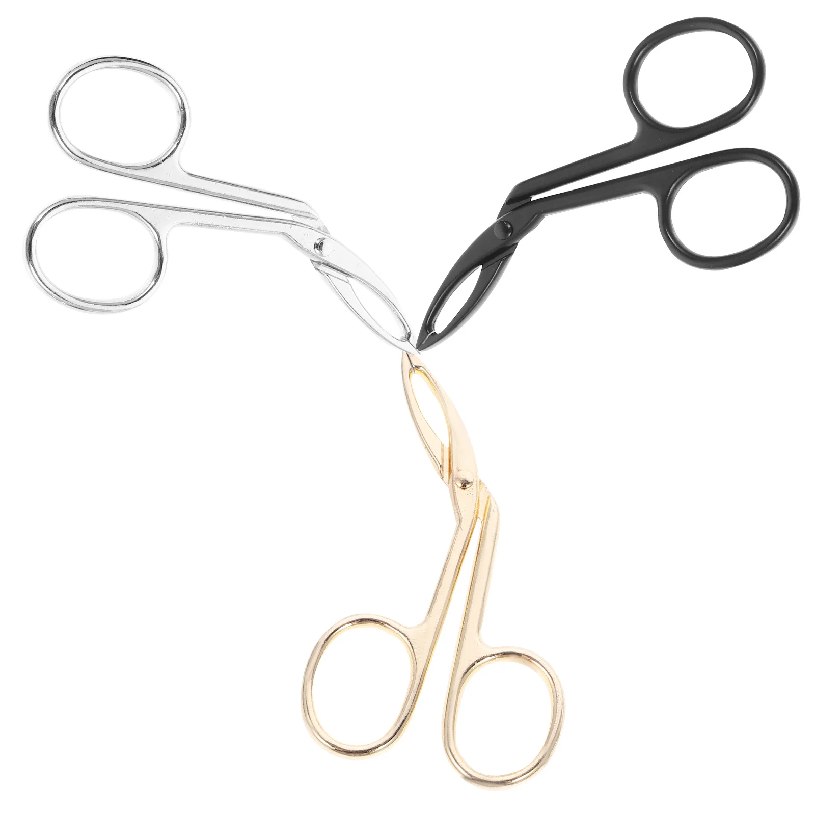 Pinça de sobrancelha de aço inoxidável, 3 peças, oblíqua, à prova de ferrugem, para remoção de pelos faciais e sobrancelhas, ferramenta de maquiagem precisa