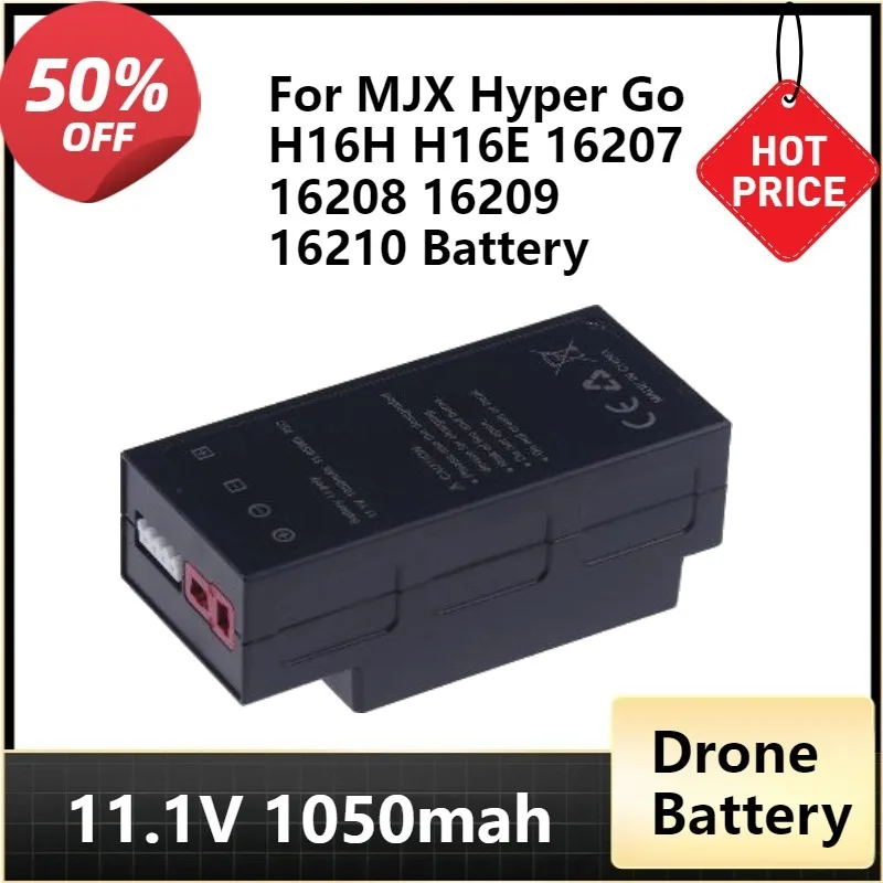 

For MJX Hyper Go H16H H16E 16207 16208 16209 16210 Brushless 1/16 RC Trucks 11.1V 1050mAh Lipo Battery Off-road Racing Battery