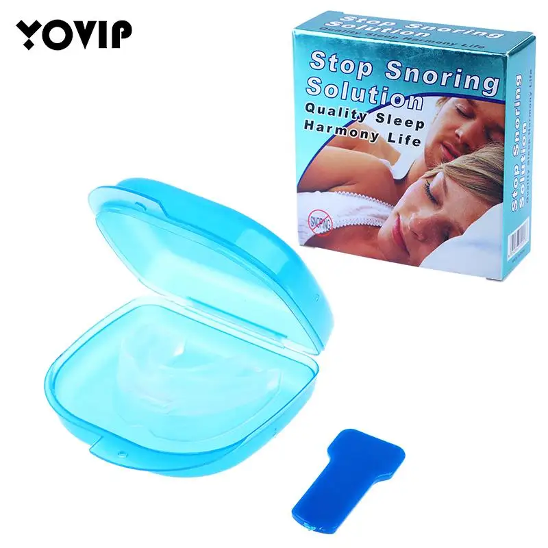 

Silicone Stop Snoring Anti Snore Mouthpiece Apnea Guard Bruxism Tray Sleeping Aid Mouthguard Health Sleeping Health Care Tool