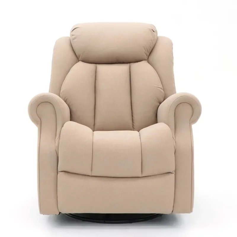 Modern Fabric Manual Recliner Chair with Rocking and Swivel for Living Room Furniture