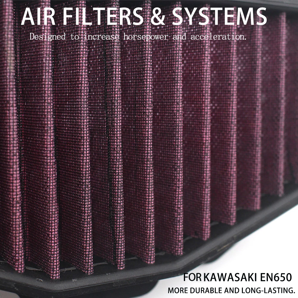 

Motorcycle High Quality AirFilter Air Filter Intake Cleaner for Kawasaki Ninja 650R KLE650 ER650 Z650 EX650 EN650 ER650 Z650RS