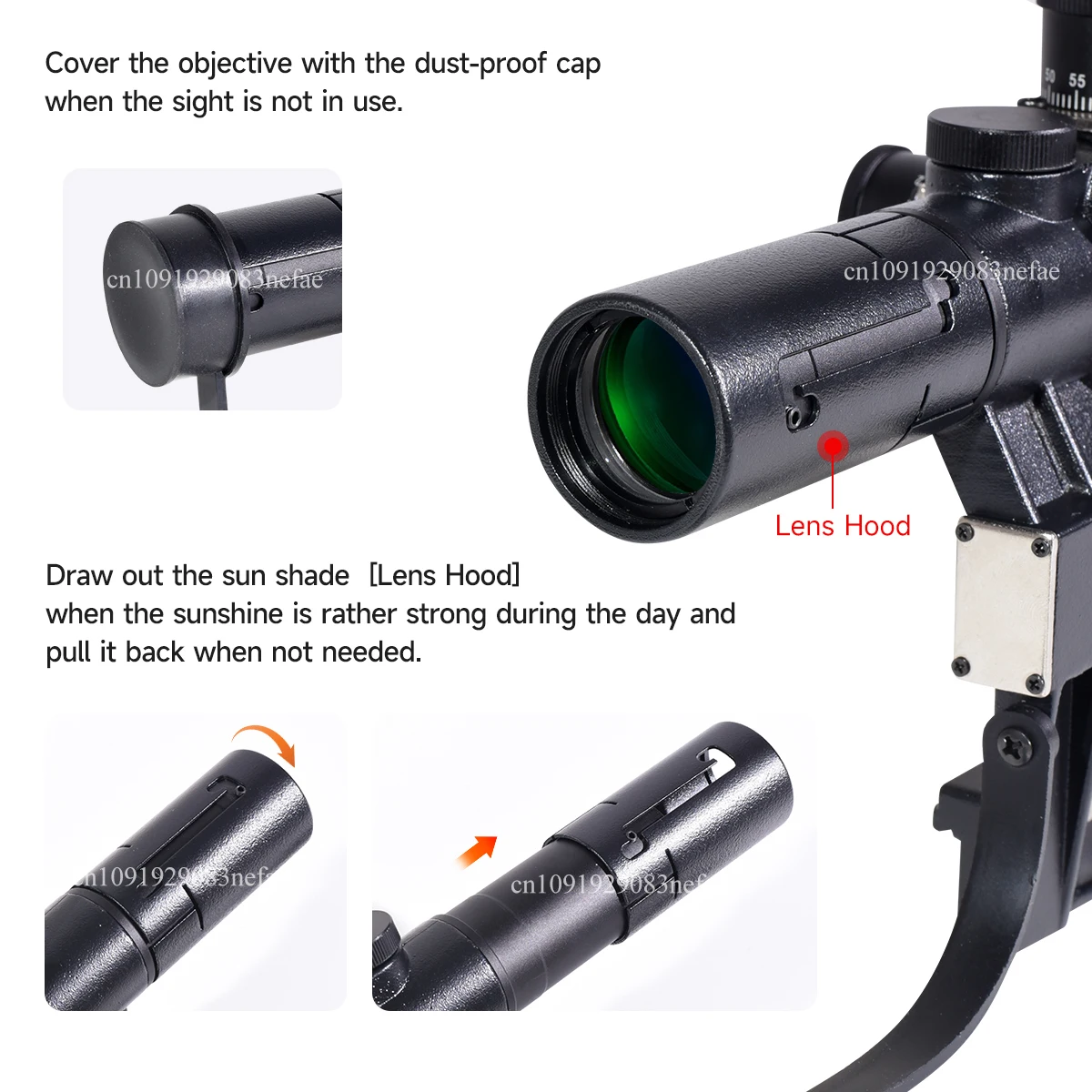 PSO-1 Type 4x26 Red Lighting Optics Red Dots Sights Hunting Shooting for Dragonov Sniper Rifle Series Tactical Gear Riflescope view 3