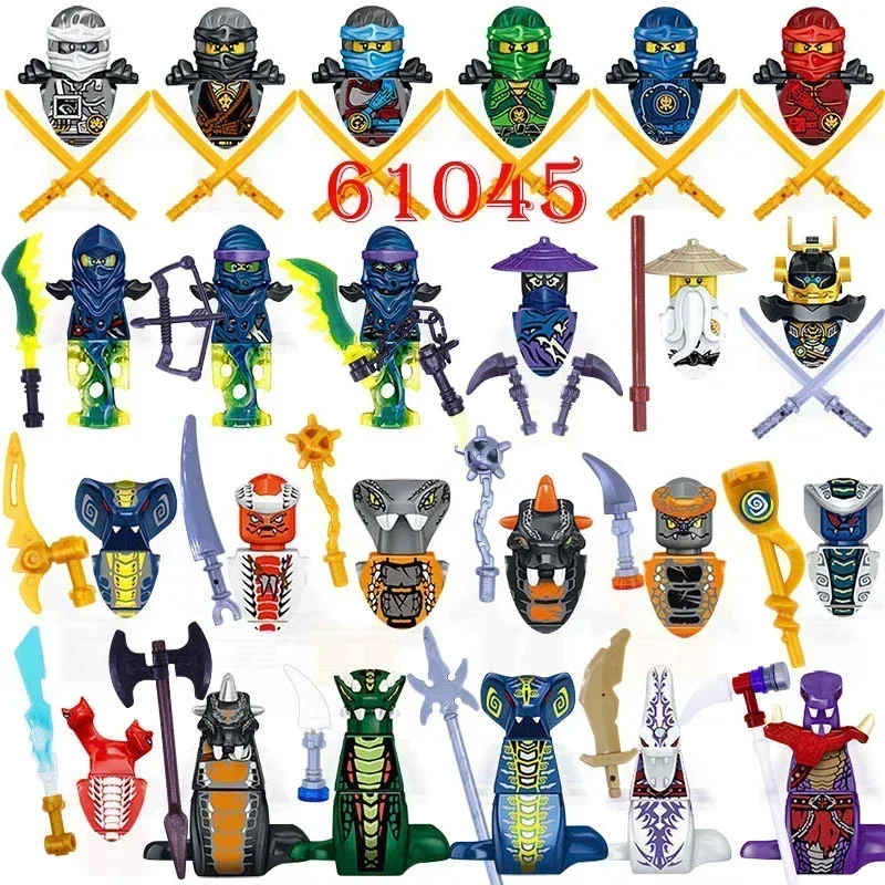 

Hot Toys Anime Characters 24pcs Ninjago Blocks Kai Jay Cole Zane Nya Ronin Mini Action Assemble Figures Bricks Toy Birthday Gift