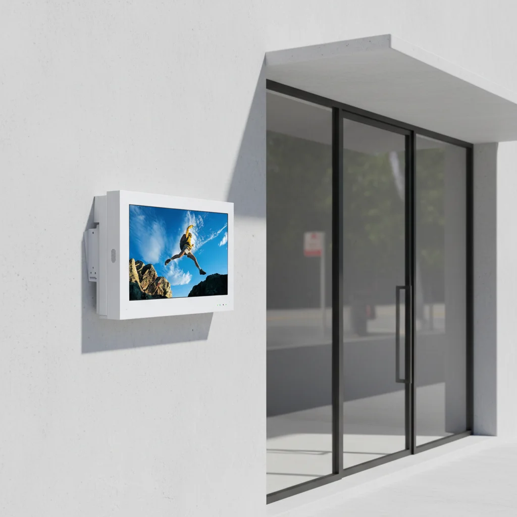 Commercial 32 Inch Full Color High Brightness Digital Poster Waterproof IP65 Outdoor LCD Wall Mount Advertising Screen