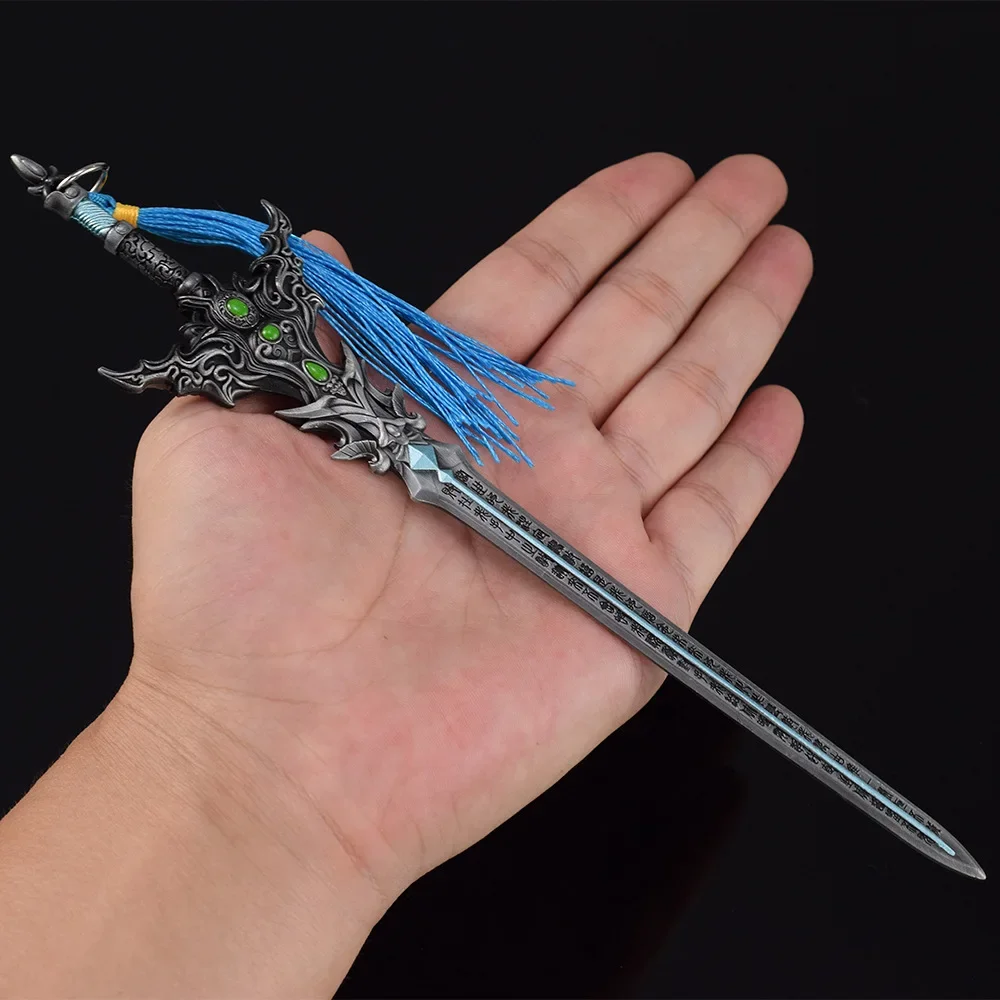 22cm Perfect World Anime Figure Weapon Peripheral Shi Hao Reincarnation Sword All Metal Crafts Model Gifts Ornaments Collections