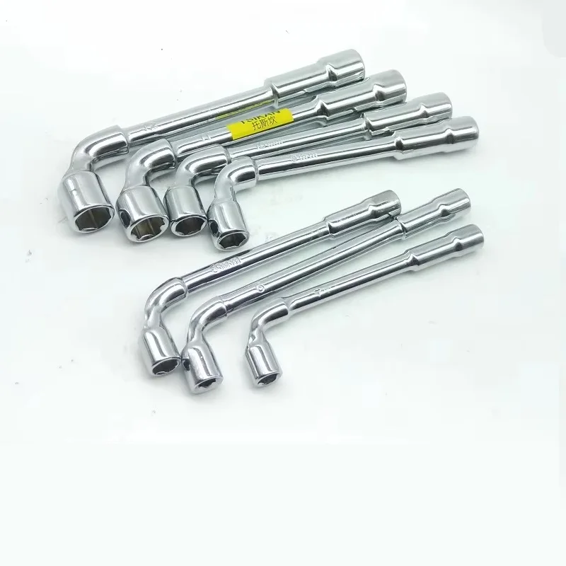 7pcs/set L Type Socket wrench spanner with thru hole Hex Key Wrench 6, 7,8, 9, 10, 11, 12mm 40CR