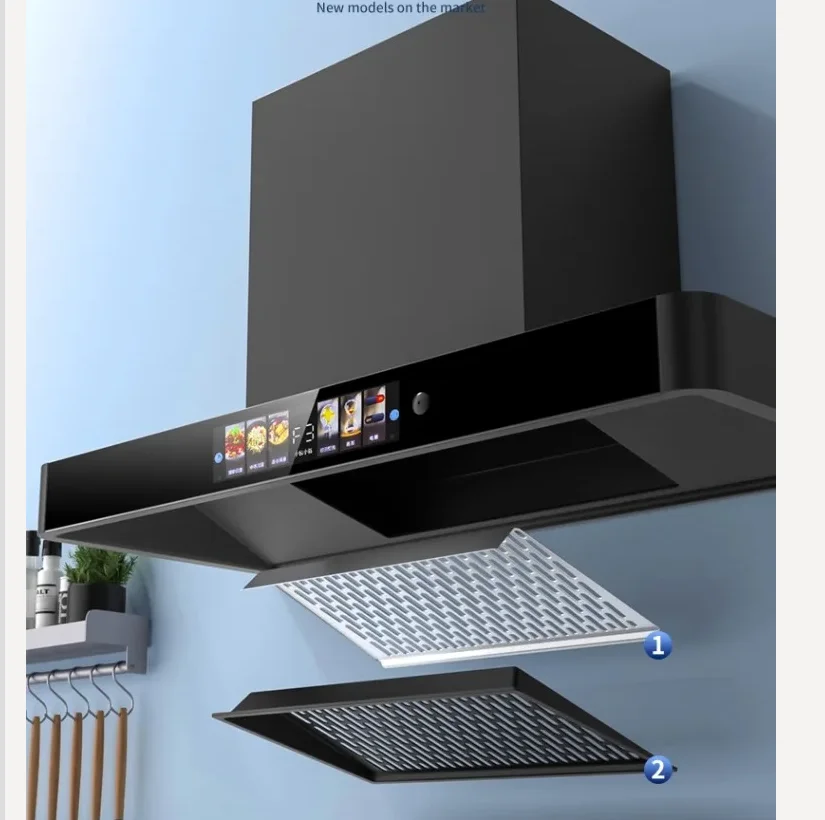 220V Haipull Goodwife Top Suction Range Hood Kitchen High Power Smoke Extractor Self Cleaning European Style BE