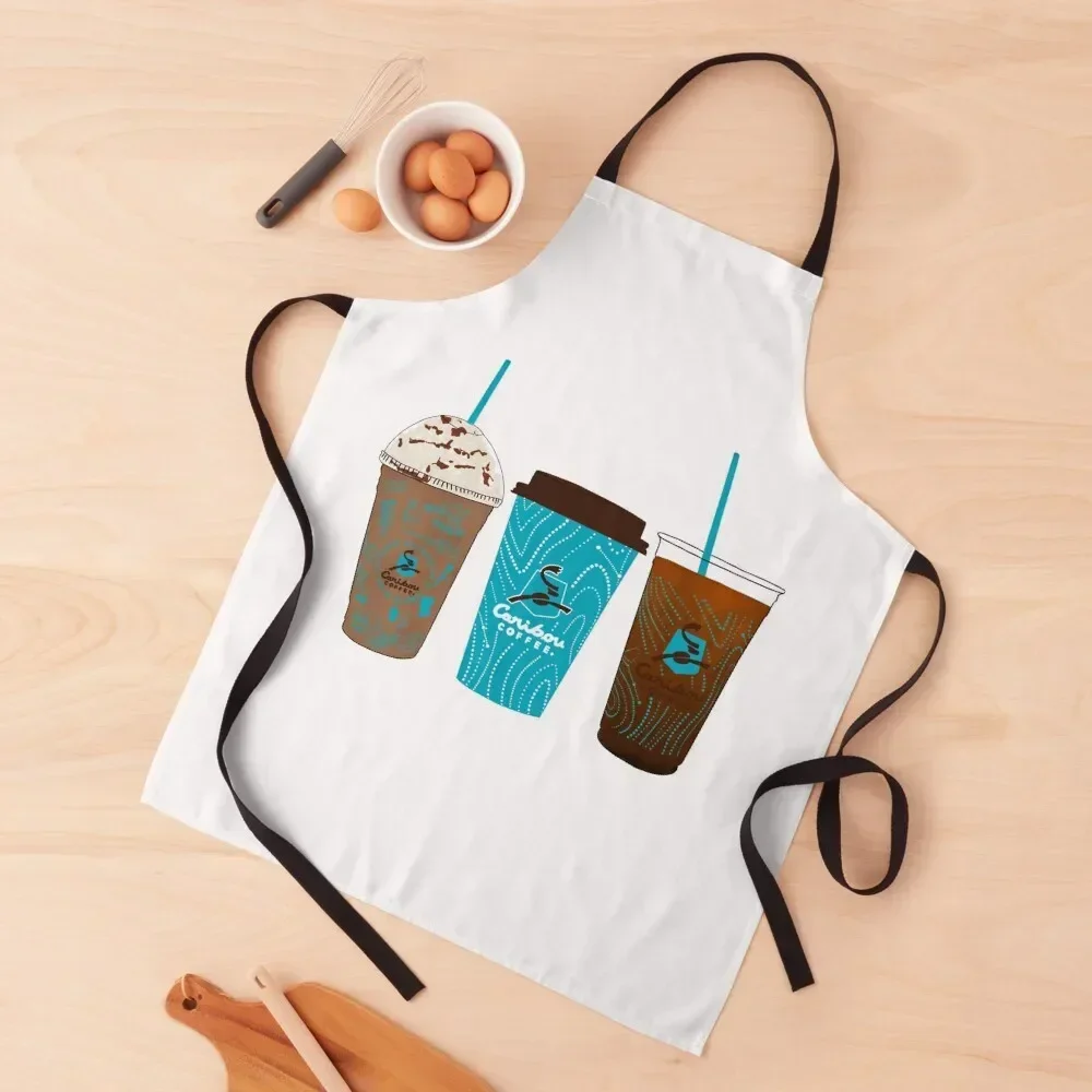 

Caribou Coffee Cups Apron For Girl Kitchen Items For Home Apron