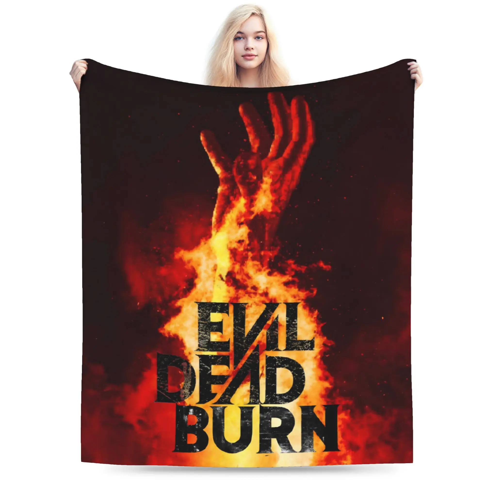 Evil Dead Burn Blanket Cozy Soft  Throw Blankets for Bed 50x60 Inch Multi-size Rug Piece