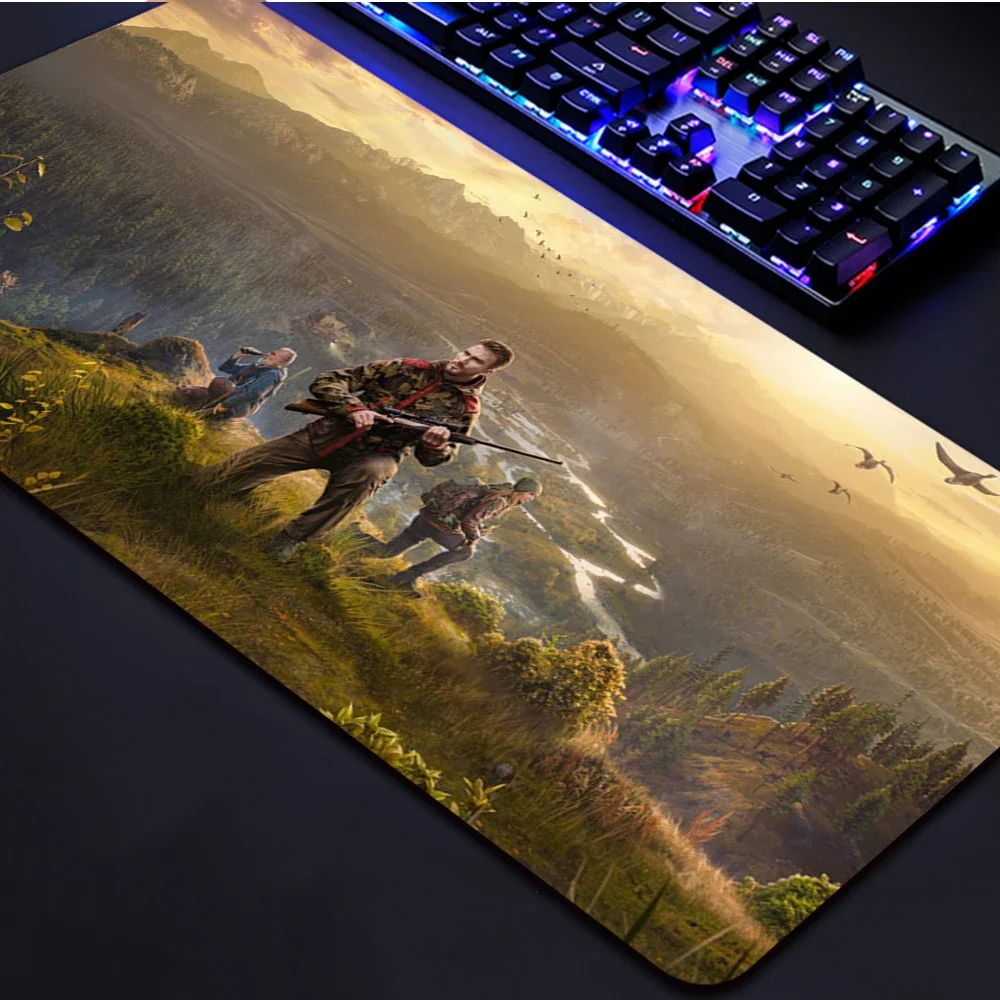 Way of the Hunter Mouse Pad Gamer XL Custom Computer Large Mousepad XXL keyboard pad Soft Carpet Anti Slip Computer Table Mat