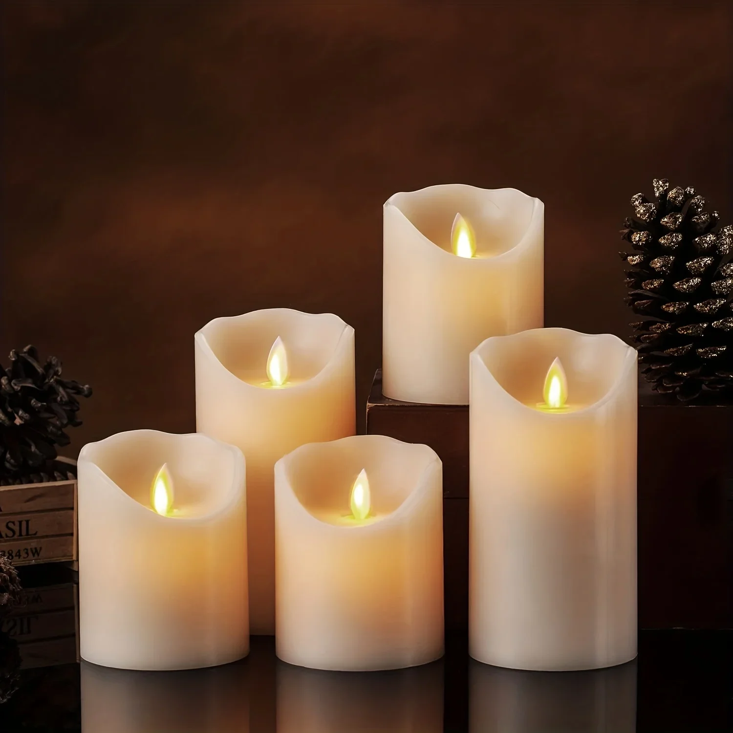 1Pc 10/12.5/15CM LED Electric Candle Lamp Flameless Candles Battery Powered Candles for Wedding Decor Birthday Party Supplies