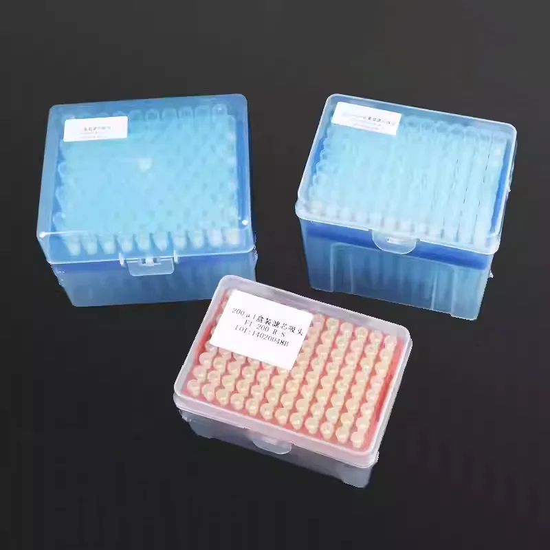 1set Lab 10ul/20ul/50ul/100ul/200ul/300ul/1ml/5ml/10ml Plastic Pipettor Tip Box with Pipette Filter Tips For Experiment