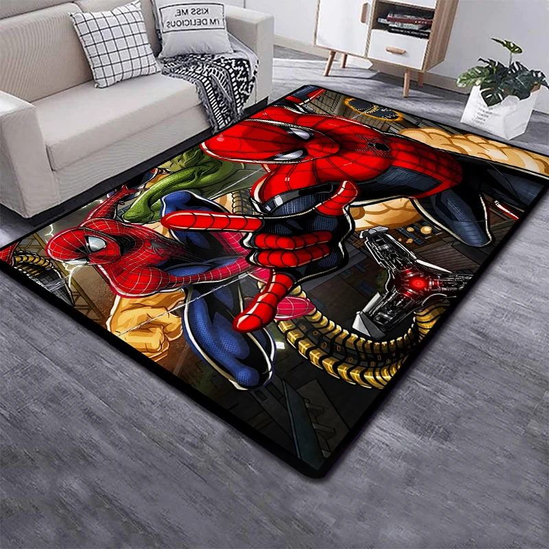 Marvel Spider Man HD Printed Carpet for children,Living room Bedroom floor mat Kitchen mat Children's Bedroom Mat