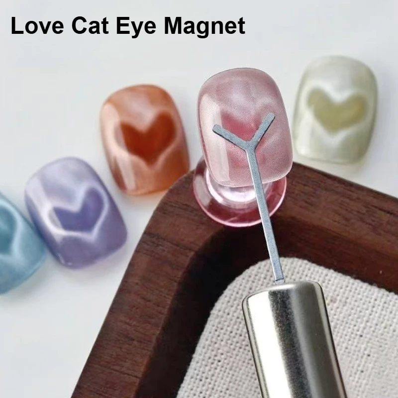 

Y-shaped Love Heart Cat Eye Nail Magnet Nail Magnetic Stick Accessories Charm Nail Art Tools Accessories Wholesale DIY Manicure