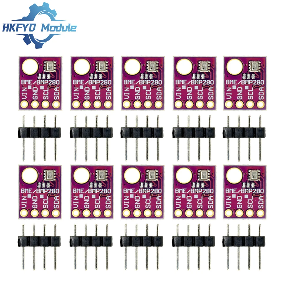 1-10 Uds I2C/SPI BMP280 5V 3,3 V módulo Digital Sensor de presión barométrica de temperatura para Arduino