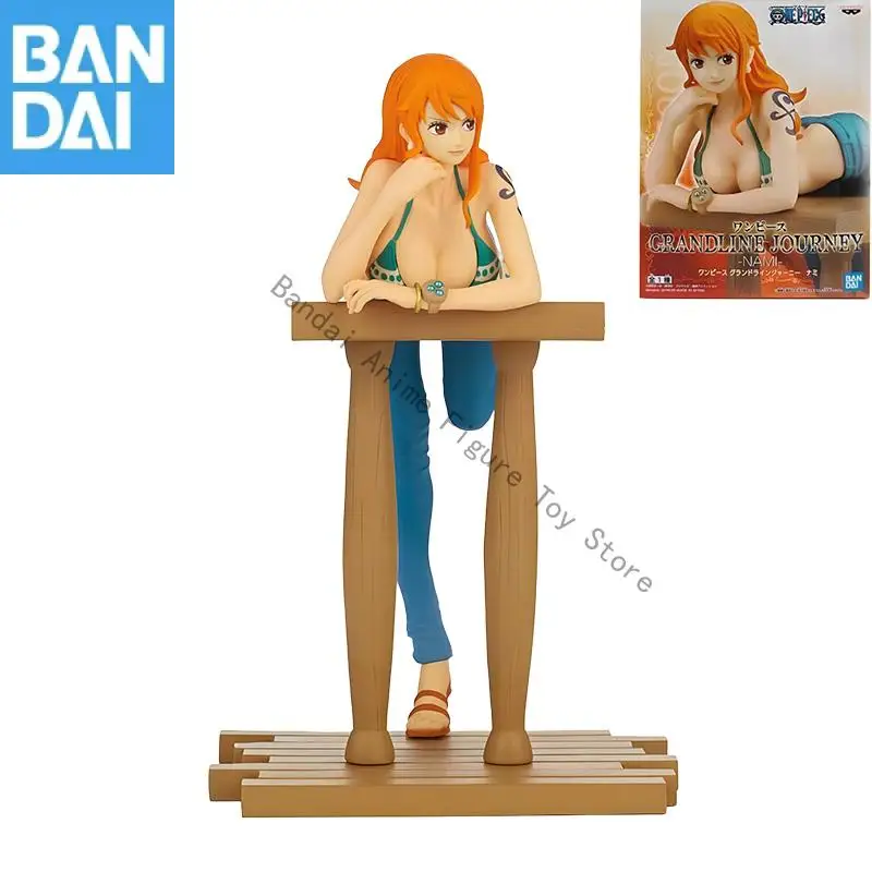 

In Stock Original Genuine Bandai Namco Banpresto One Piece Grandline Journey Nami Pvc 16Cm Figure Model Collector Figurine Toys