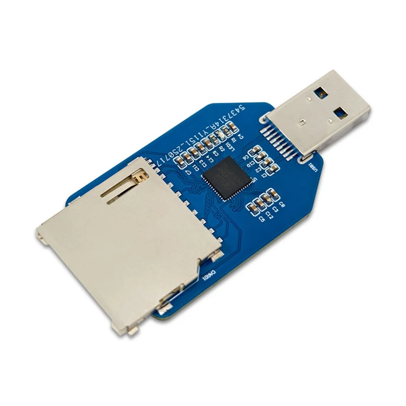 【2025 حديثًا】GL3224 Chip USB3.0 وحدة قارئ صغيرة 2 في 1 قارئ بطاقات مزدوج لبطاقات SD + TF على اللوحة دعم القراءة المزدوجة #1