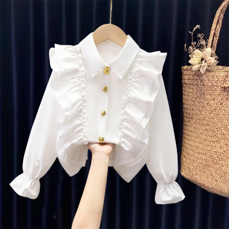 Girls Baby\'s Kids Blouse Coat Jacket Outwear 2024 Charming Spring Autumn Shirts Cotton Gift Party Beach School Children\'s Clothi