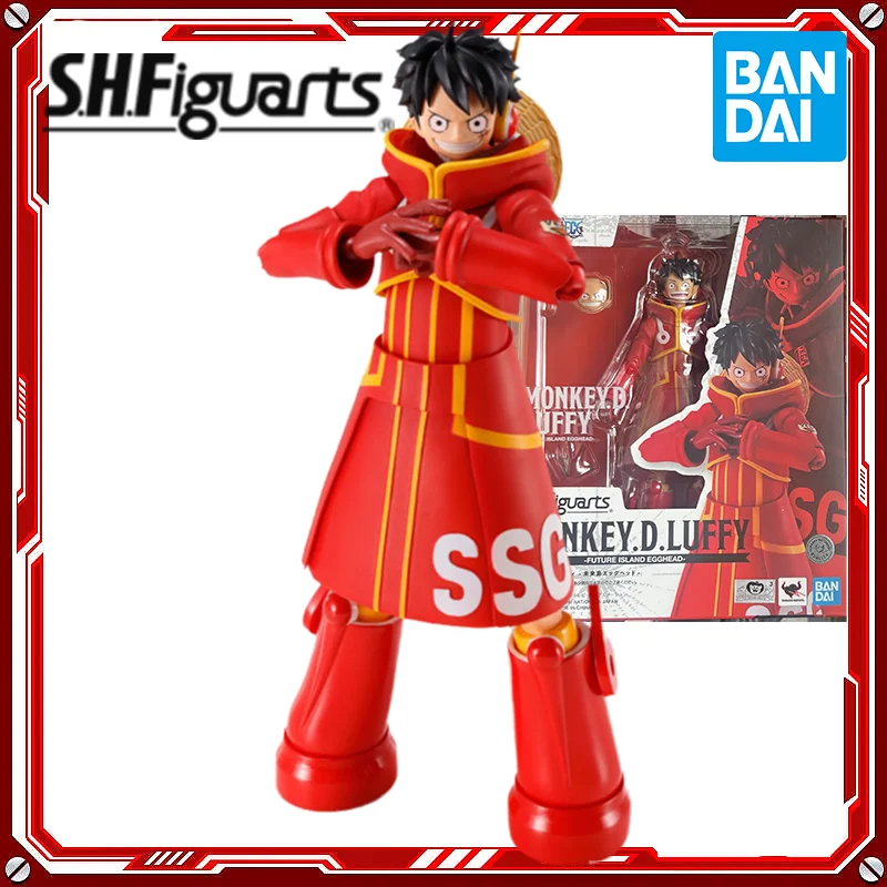 

In Stock Bandai S.H.Figuarts One Piece Monkey D Luffy Future Island Egghead Action Figure Anime Model Figurals Brinquedos Toys