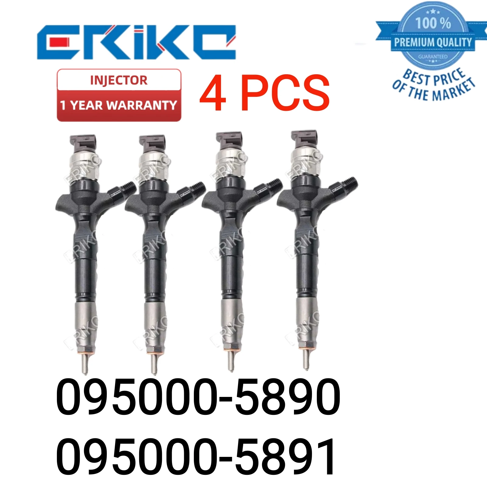 4 PCS 095000-589# Fuel Injection Original Injector Assy 23670-30080 23670-30180 23670-30210 23670-39295 23670-30320 for Toyota