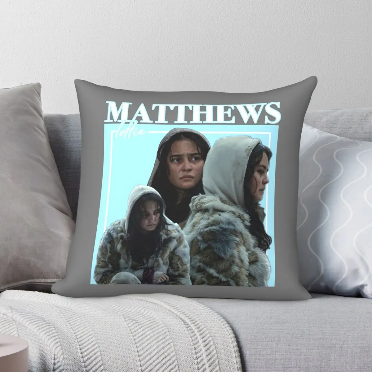 Lottie Matthews Yellowjackets Square Pillowcase Polyester Linen Velvet Pattern Zip Decorative Pillow Case Home Cushion Cover