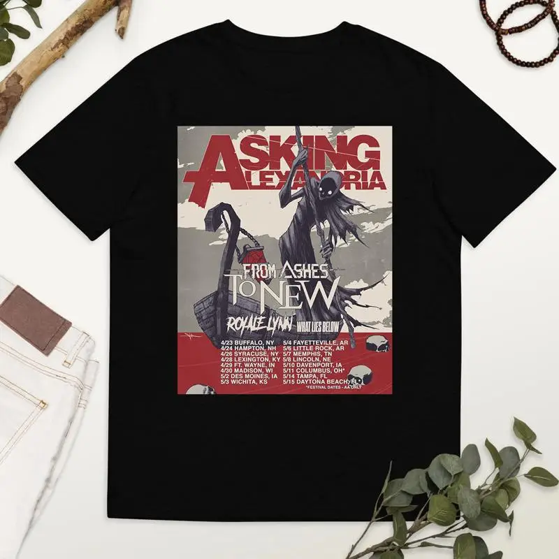 

Asking Alexandria Band April Tour From Ashes To Новая футболка в полный размер S 5Xl