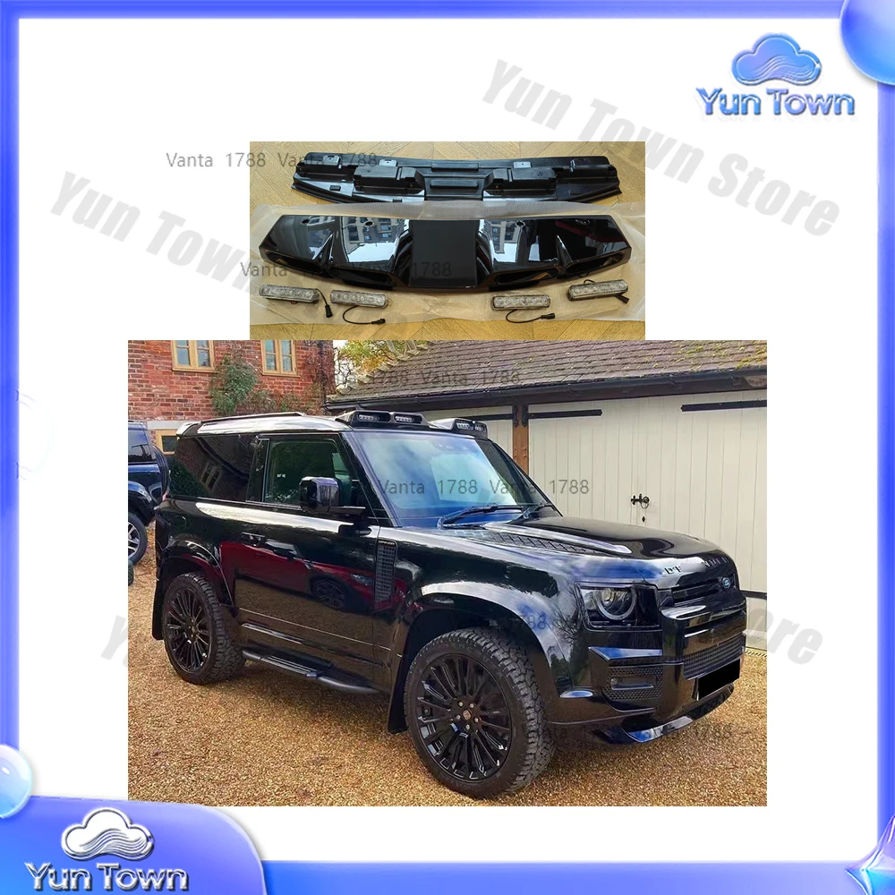New Top Roof Light Front Spoiler LED Spotlight Headlight for Land Rover Defender 2021 2022 2023