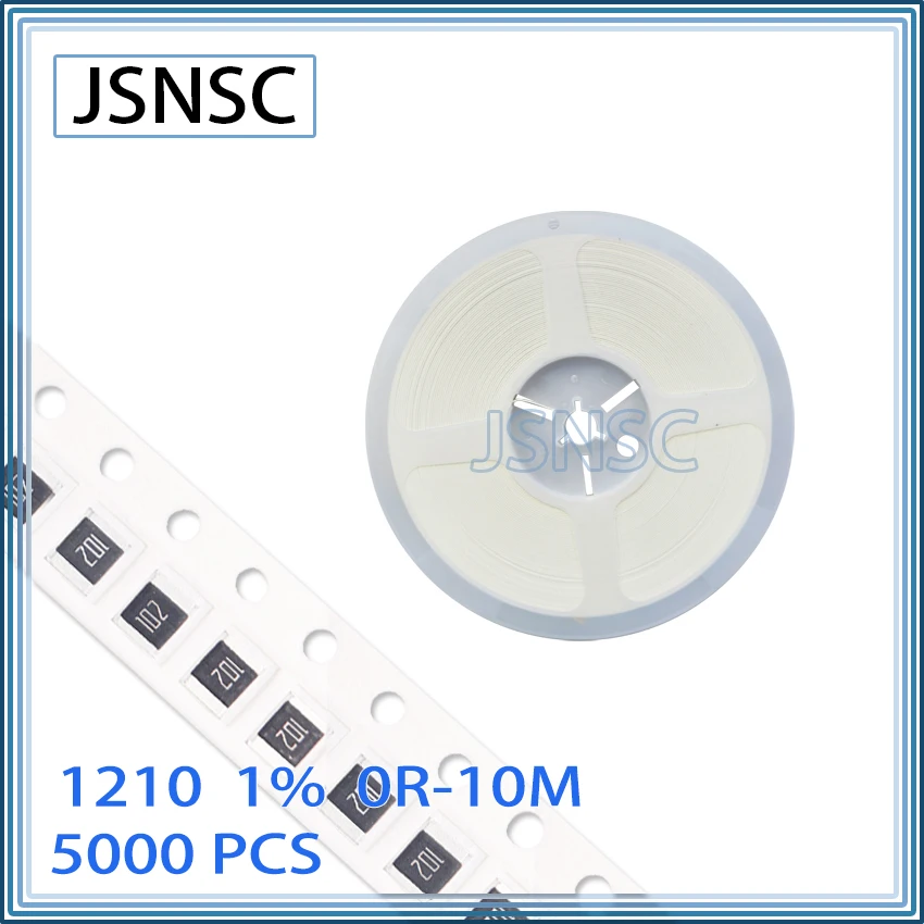 

JSNSC 1210 F 1% 5000pcs 0R-10M CHIP smd 3225 resistor 10K 11K 12K 13K 15K 16K 18K 20K 22K 24K 27K 30K 33K 36K 39K 43K 47K 51K 56