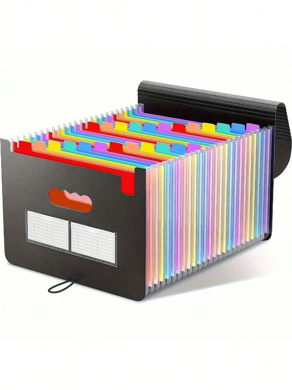 

Папка-аккордеон A-Z на 25 отделений, расширяемый настольный органайзер для счетов и чеков, незаменимый помощник для Нового года и школьного сезона