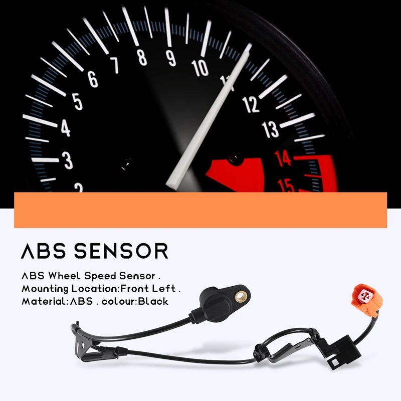 Front Left ABS Wheel Speed Sensor 57455-S5D-013 For Honda Civic 2001 2002 2003 2004 2005 2006