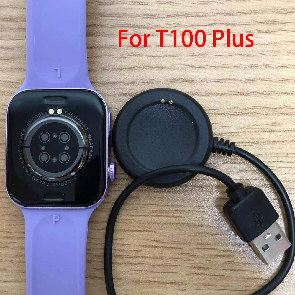 Original 3mm 4mm Charger For Smart Watch T500 X6 I7 T100 Plus X8 T900 I8 Pro Max SmartWatch USB 2 Pin Watch Power Charger Cable