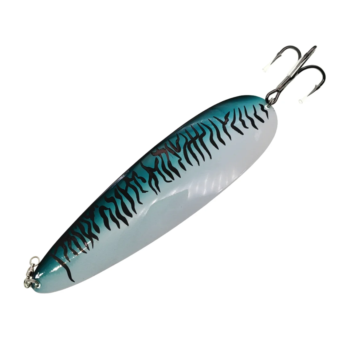 SWOLFY Flatterlöffel 107G 136G Salzwasser-Angellöffelköder 7/0 Drillingshaken, 3/0 Kranwirbel, robuster Striper-Thunfisch – Detail 9
