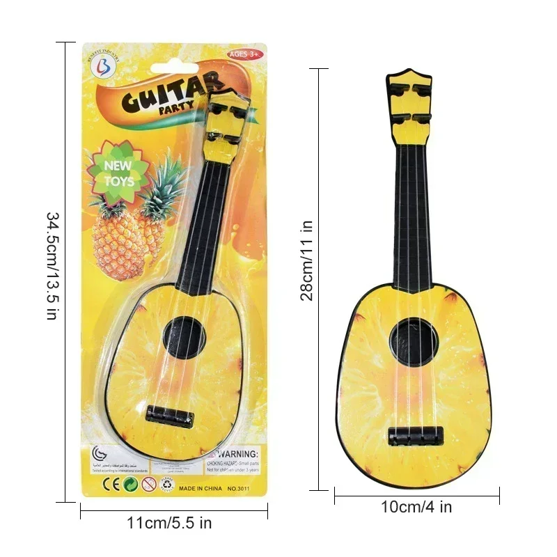 Ukelele muziekinstrument gitaar speelgoed voor jongens meisjes, mini-ukelele met 4 snaren, kinderen speelgoed gitaar leren educatief speelgoed cadeau