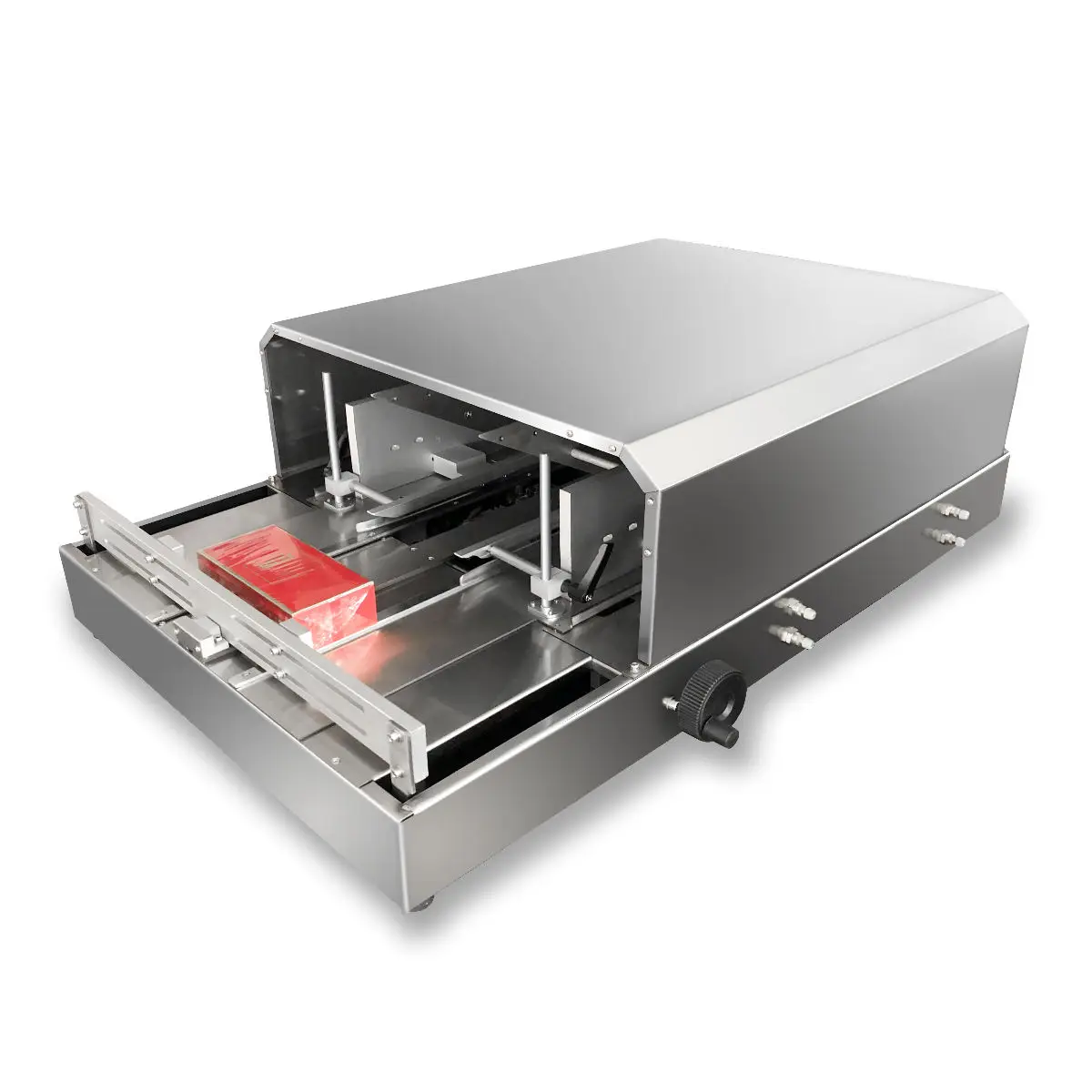 

New Arrival Electric Home Used Cellophane Box Film Folding Machine Semi-automatic BOPP Film Perfume Box Wrapping Machine