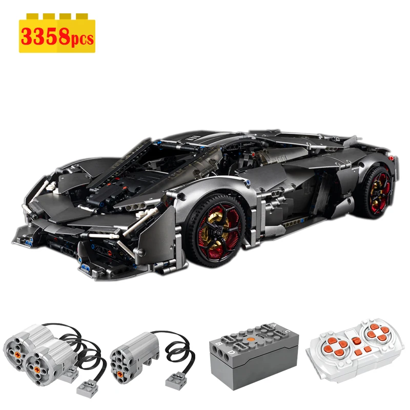 

2022 NEW 3358pcs 1:8 City RC Sports Car Building Blocks Model MOC Idea Technical Racing Bricks Toys for Children Christmas Gift