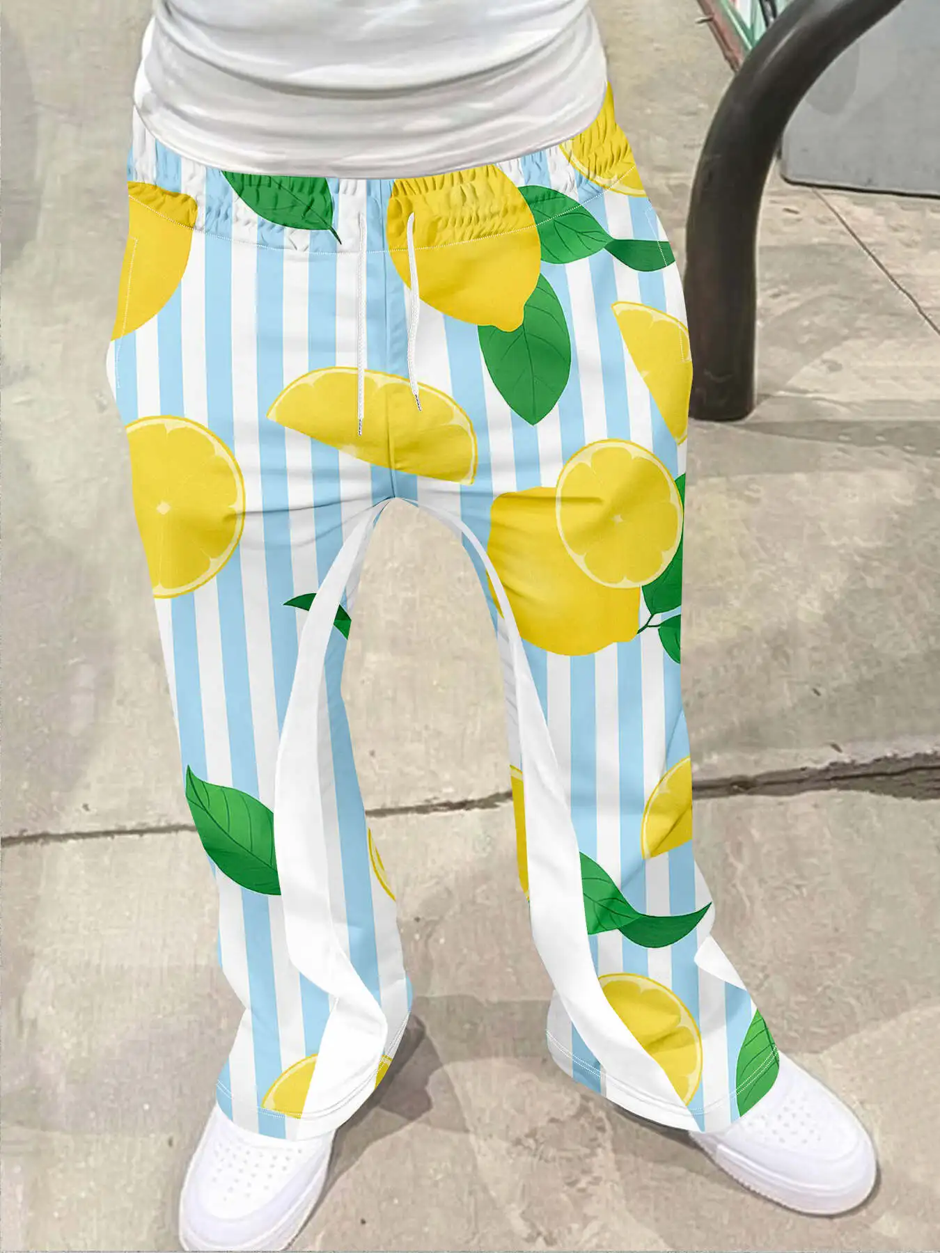 

Мужские повседневные уличные стильные модные модные слегка расклешенные черно-белые спортивные штаны с цветными блоками, мужские брюки